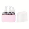 2/3/4 In 1 Travel Refillable Bottles Set Reusable 50ml Pump Lotion Bottles Save Space Leak Proof Liquid Dispenser Bottle Shampoo
