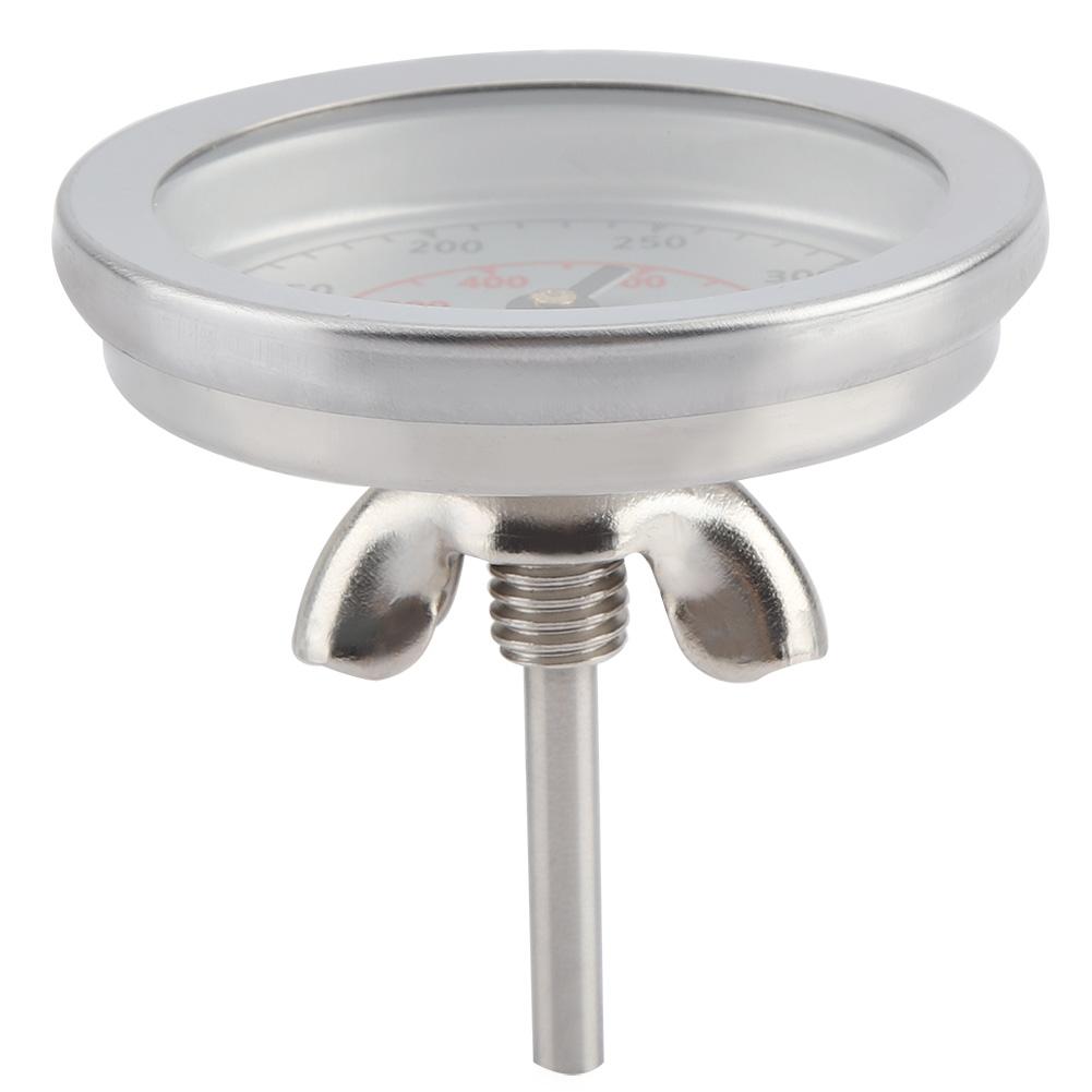 100~700℉ Термометр для гриля для барбекю Датчик температуры Аналоговый циферблат Двойная шкала Термометр для барбекю Двойная шкала Термометр Термометр