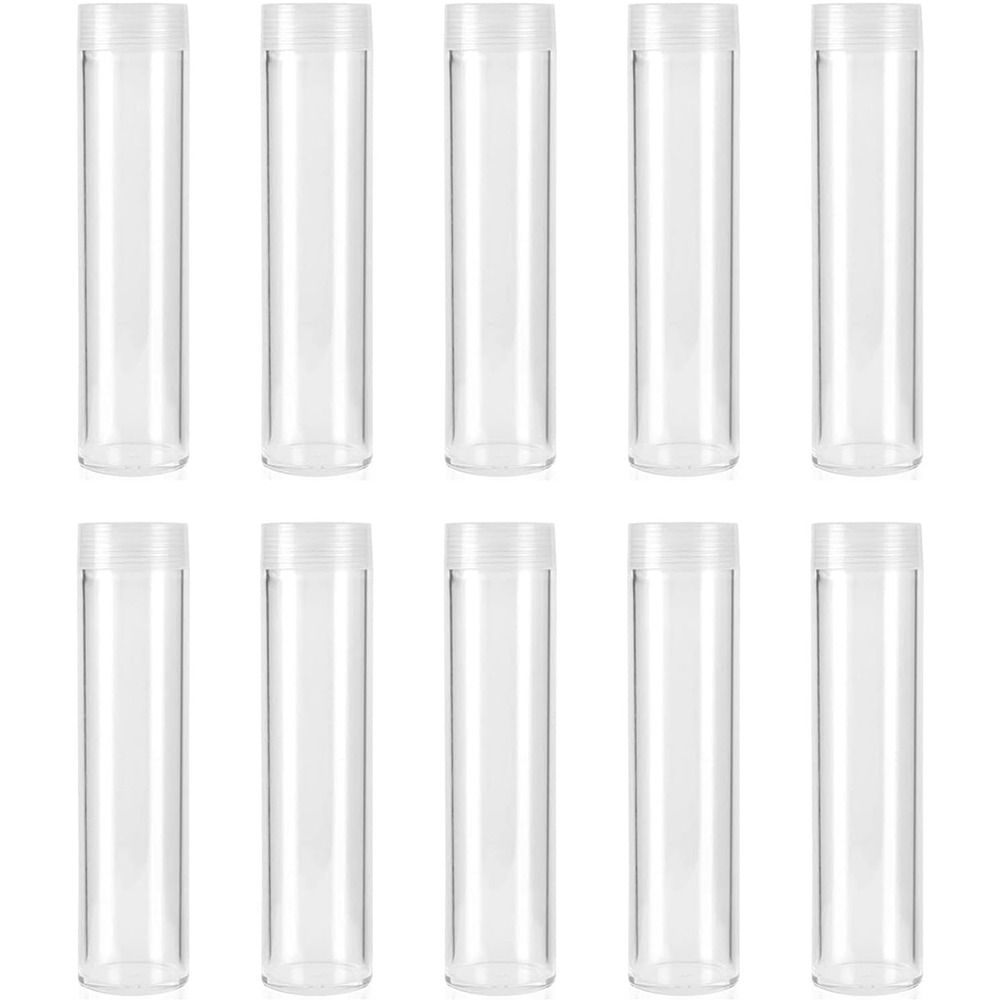 Пластиковая трубка для монет, пылезащитная коробка для хранения монет, портативная памятная монета, защита для дома