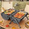 Гриль для барбекю, бытовая жарка и гриль, двухцелевая печь, переносная, для кемпинга, бездымный гриль для барбекю, гриль-гриль