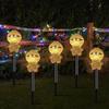 Solar LED Halloween Pumpkin Lantern for Outdoor Garden - Waterproof Decoration
