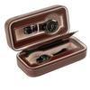 Portable PU Leather Watch Box Display Case Storage Travel Watch Organizer Holder Zipper Exquisite Durable Men Women