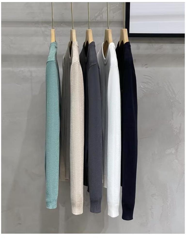 2023 Мужская европейская и американская мода Легкая роскошь Осень/Зима Повседневные свитера с круглым вырезом