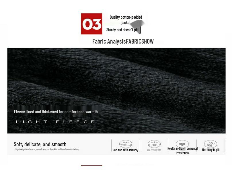 Мужская куртка с флисовой подкладкой и хлопковой набивкой: Теплое зимнее пальто для людей среднего и пожилого возраста