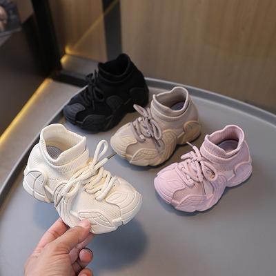 Весенне-осенний стиль Дышащая сетка Удобная мягкая подошва Спортивная обувь для мальчиков и девочек