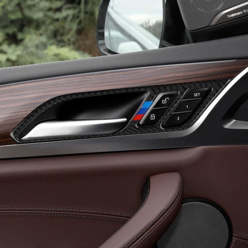 Наклейка из углеродного волокна для BMW X3 X4 18-21 g01 g02 g08, внутренняя рамка автомобиля, отделка приборной панели, декоративные наклейки