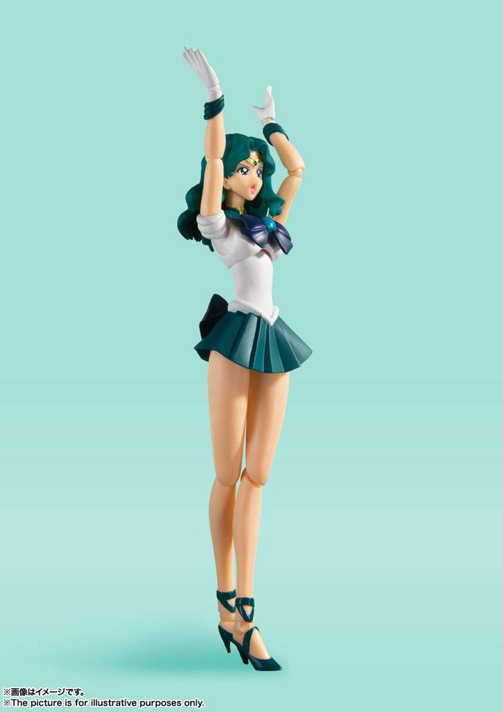 TAMASHII NATIONS Sailor Moon Sailor Neptune Color 150mm Painted Movable Figure BAS61281 S.H.Figuarts -Animation Edition- Approx. ABS&PVC