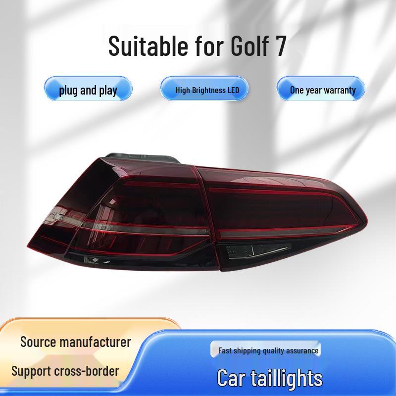 Светодиодные дневные ходовые огни и динамические задние фонари для Volkswagen Golf 7 2013-2020