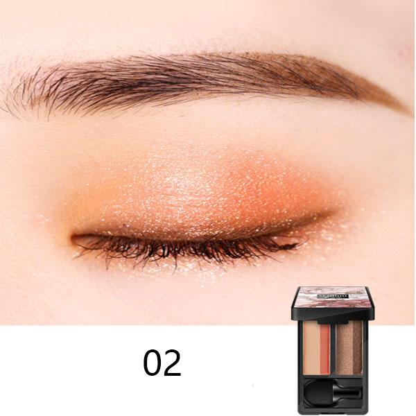 SENANA Водонепроницаемая и устойчивая к поту палитра теней с градиентом, не размазывается, легко окрашивается, не распудривается, долговечная четырехцветная палитра теней для век