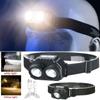 Head-mounted USB Rechargeable Head Light Waterproof Night Fishing Headlight New Flashlight  Camping