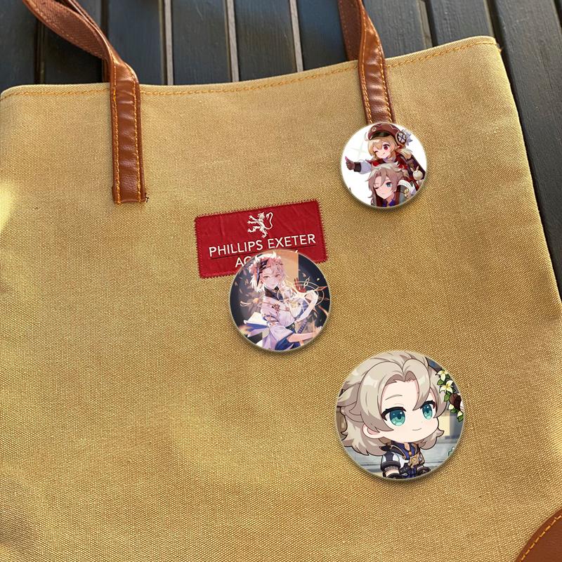 32/44/58 мм Genshin Impact Albedo Pin ручная работа брошь для одежды мультяшный косплей значок украшение на рюкзак ювелирные изделия подарок