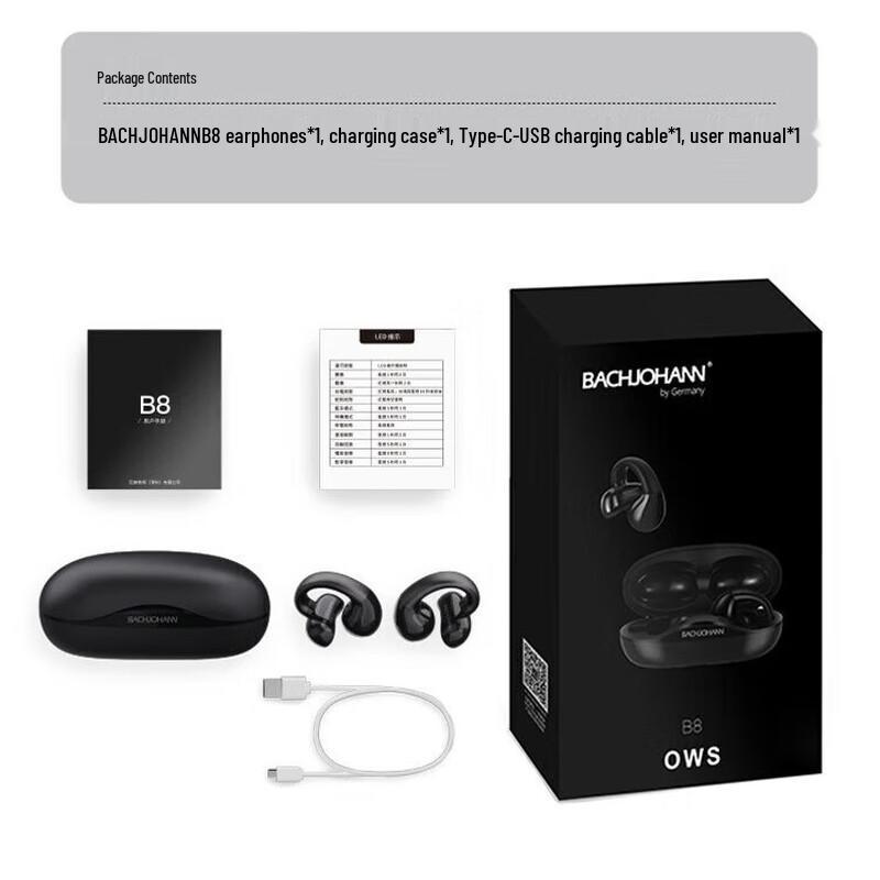 Bach Johann Ear Clip Wireless Bluetooth Headphones