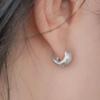 POSTLUDE [SILVER] S SV MATT VOLUME R EARRINGS (2 Colors)