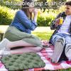 Inflatable Seat Cushion Waterproof Wear-Resistant Quick Inflate Deflate Comfortable Air Support Airplane Car Seat Pad