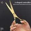 7.0 inch Professional Pet Grooming Scissors Fishbone Teeth Straight/Curved Thinning Scissor for Dogs Pet Groomer Tools Products