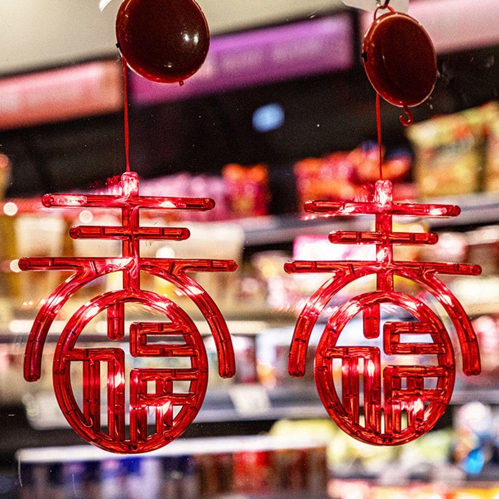 Подвесной новогодний светильник на присоске, светящиеся оконные подвесные огни, праздничные принадлежности