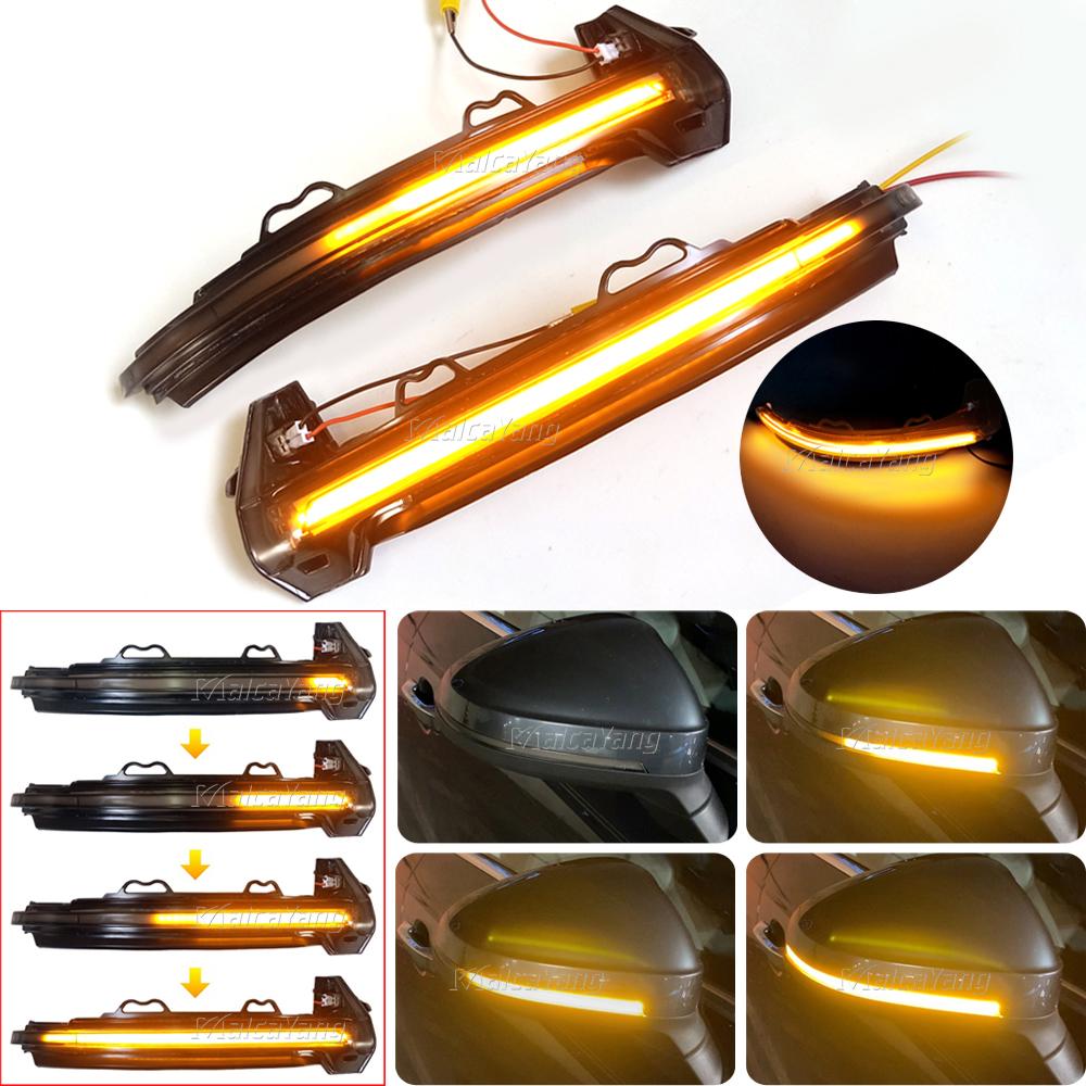 For A4 S4 RS4 B9 2016-2019 A5 S5 RS5 Dynamic Turn Signal LED Light Side Wing Rearview Mirror Indicator Sequential Blinker