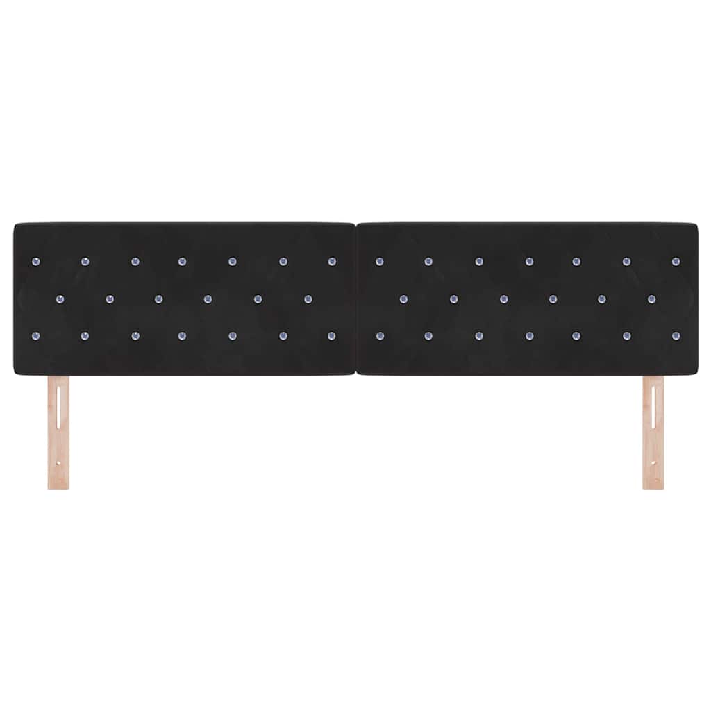Headboard Black 180 cm Velvet