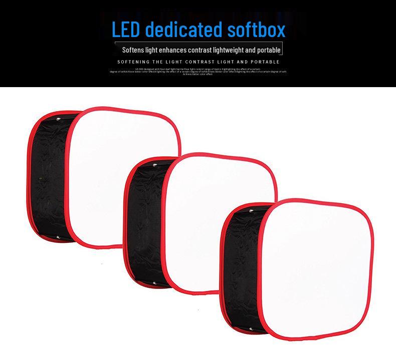 Светодиодный софтбокс с красным/черным сотовым краем для портретной фотографии