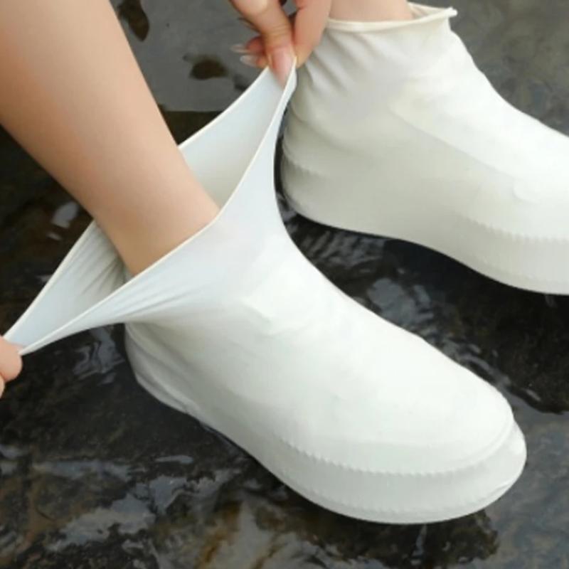 Резиновые латексные чехлы для обуви от дождя, многоразовые, утолщенные, сапоги от дождя – противоскользящие, портативные для походов на открытом воздухе и путешествий