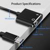Earphone Jack Audio Cable Charging Type-C Audio Splitter Adapter Type C To 3.5 Mm Earphone Adapter
