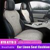 Car Seat Cover for BYD Atto 3 Yuan Plus Linen Breathable Front Rear Seats Cushion Four Seasons Universal Auto