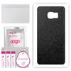 apgo Protective Skin Sticker for the Back Compatible with Samsung Galaxy S6 Edge Plus SM-G928F, Wrap Film, Foil, Vinyl - Pattern Black Honeycomb