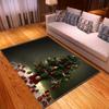 Christmas Tree Living Room Area Rug Christmas Bedroom Carpet Kids Play 3D Carpets Memory Foam Xmas Decor Kitchen Rug Floor Mat