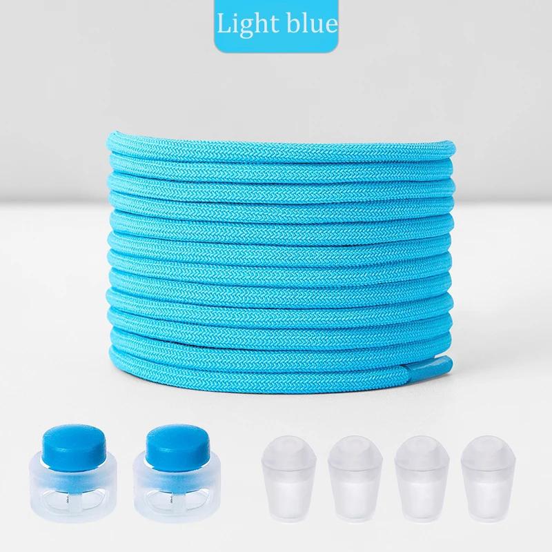 New No Tie Shoeaces Elastic Round Tieless Shoe Laces Sneakers Spring Lock Shoelace Quick Without Ties Shoes Lace for Kids Adult