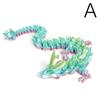 3D Printed Crystal Dragon Articulated Dragon Fidget Toy Cherry Blossom Dragon Home Office Decor Birthday Gift For Boys