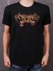 Футболка унисекс с черным бронзовым логотипом Macabre O