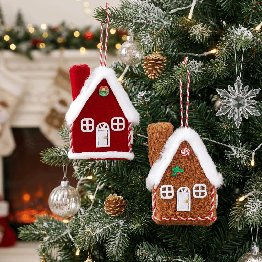 Mini Christmas Tree Fabric Pendant 3D DIY Christmas Tree Hanging Window Decoration