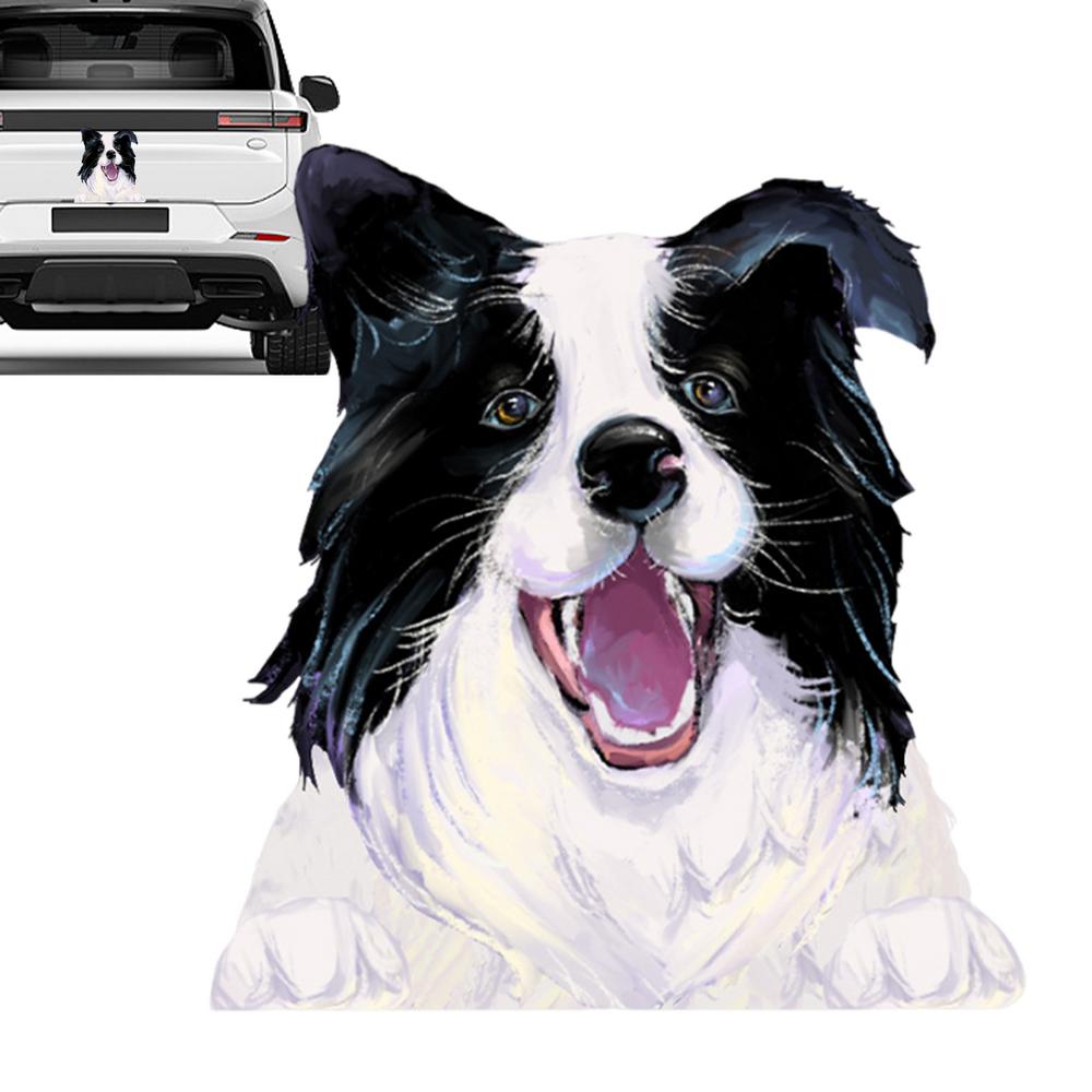 Наклейка с изображением собаки на заднее стекло автомобиля, наклейка на заднее стекло автомобиля, не выцветающая, водонепроницаемая, для ноутбука, двери, бокового окна, грузовиков, наклейки с изображением собаки