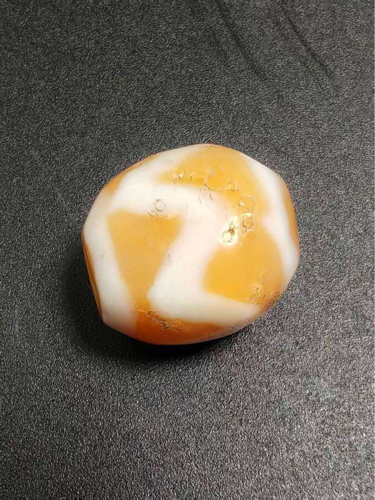 Тибетские натуральные травленые бусины Дзи из агата ручной работы с выветренной патиной, 15 мм для бисероплетения своими руками