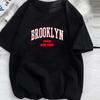 Brooklyn New York T Shirt Unisex Fashion T-shirt Cotton Tshirt Kids Hip Hop Tops Tees Women Tshirt Y2k Clothes Boy Tees Letter 2023