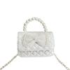 Mini Bow Crossbody Bag Korean Style Children Coin Purse Simple Pearl Handbag  Kids