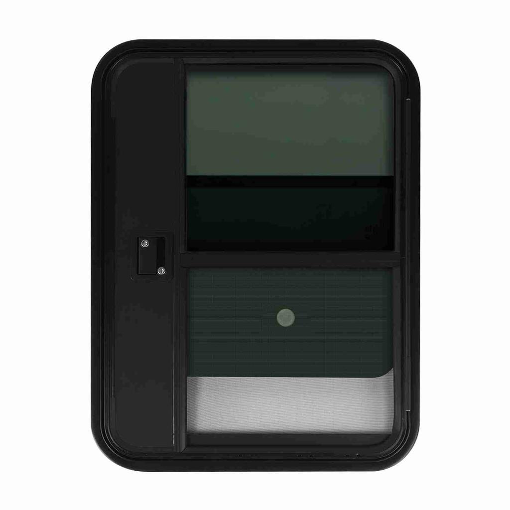 Camper Entrance Door with Slide Window UV Proof Heat Insulation Sealed Smooth Edge for RV Camper