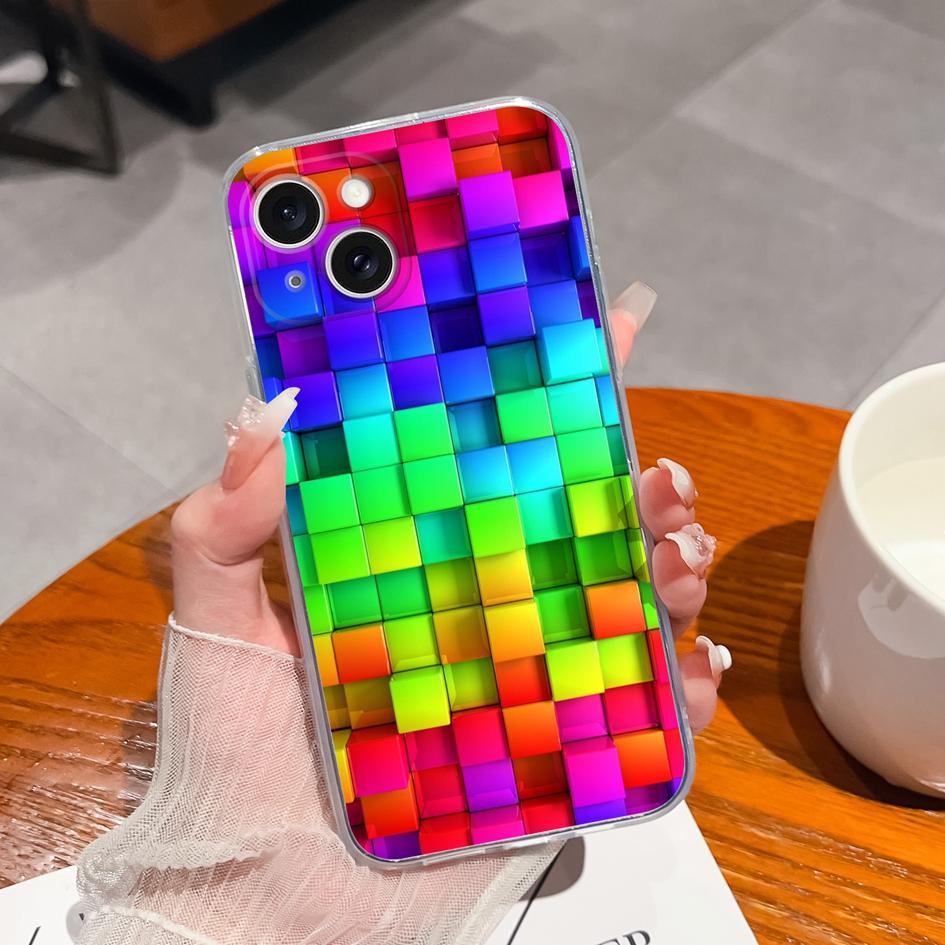 Корпус для Apple iPhone 11 12 13 14 15 5 6 7 8 X XR XS Max чехол для телефона модный звездное небо силиконовый прозрачный противоударный задний чехол для iPhone бампер