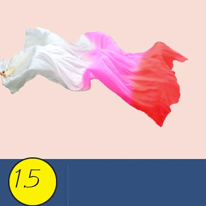 9 цветов бамбуковый длинный веер ручной работы красочный танец живота танец шелковая вуаль костюм