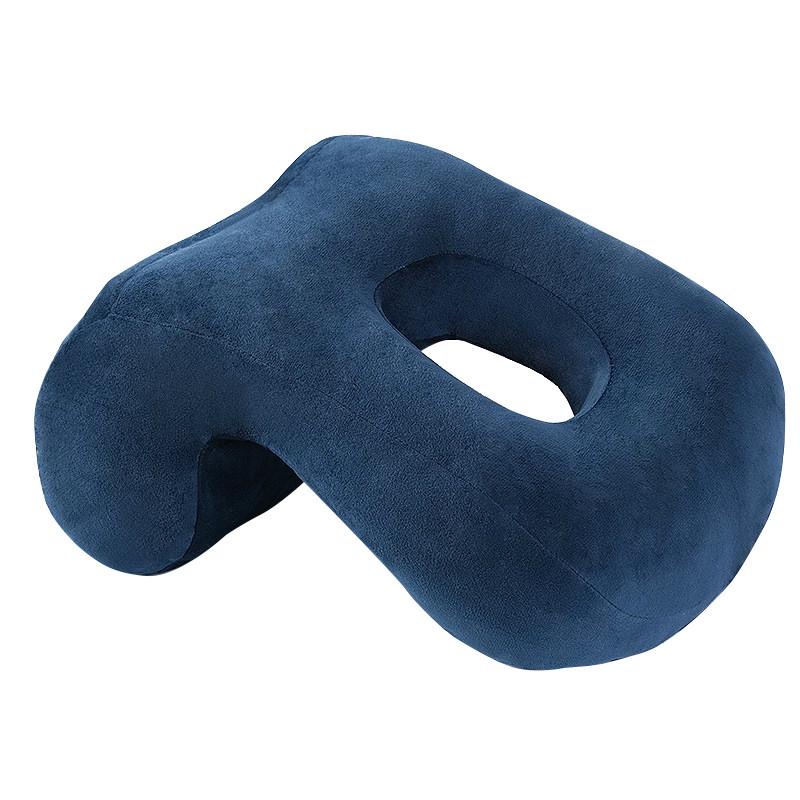 2019 New Multifunctional Nap Pillow Sleepy Pillow Portable Hollow Plush Solid Color Pillow