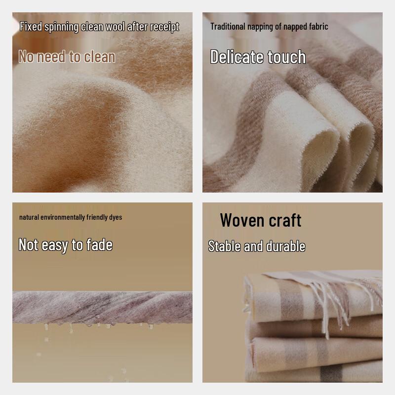 Muerxi Women's 100% Wool Scarf