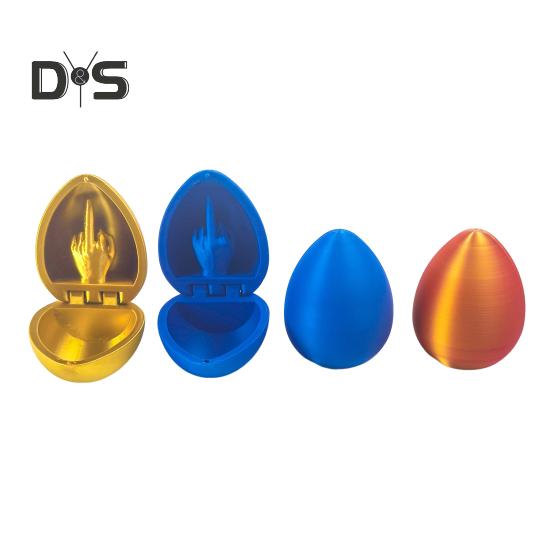 3D-печатная игрушка в виде яйца со средним пальцем, красочное пасхальное яйцо со средним пальцем внутри, украшение для домашнего офиса, настольный орнамент, розыгрыш, подарок