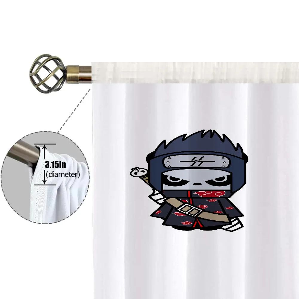 Домашний интерьер Кухня Шторы для гостиной 2 шт. Плотные шторы Дверная штора Наруто Спальня Украшение Разделительная перегородка Тень