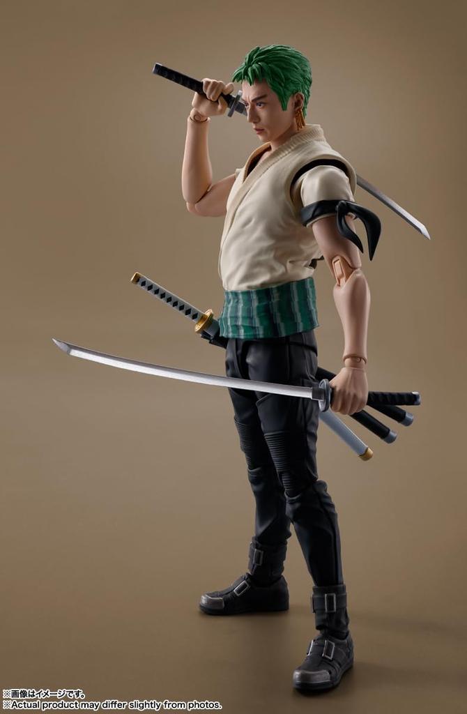 TAMASHII NATIONS S.H.Figuarts Roronoa Zoro (A Netflix Series: ONE PIECE) Approximately 145mm PVC & ABS Painted Movable Figure