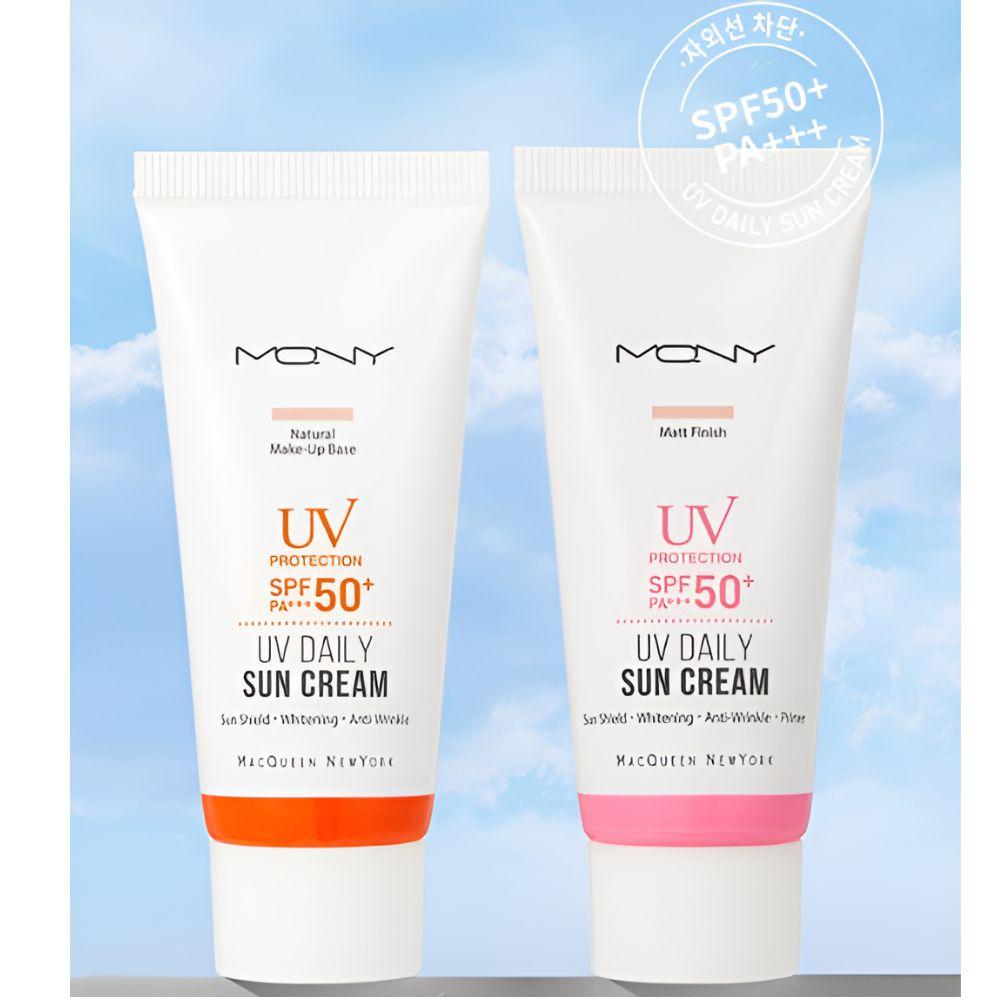 MACQUEEN NEW YORK UV Daily Sunscreen Set SPF50+ PA+++ (30g x 2 Units) Lightweight & Non-Greasy