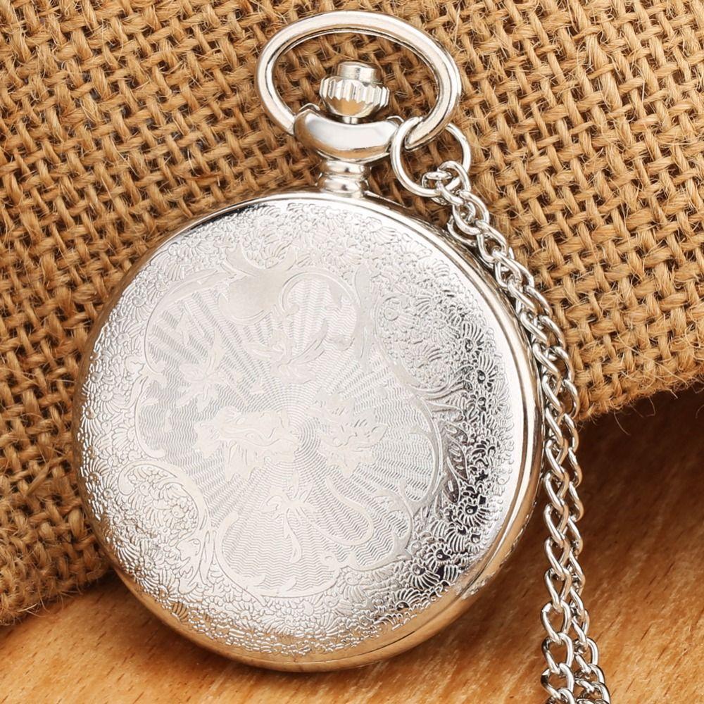 Quartz Pendant Vintage Pocket Watch Roman Scale Display Retro Hanging Watch  Men's Gift