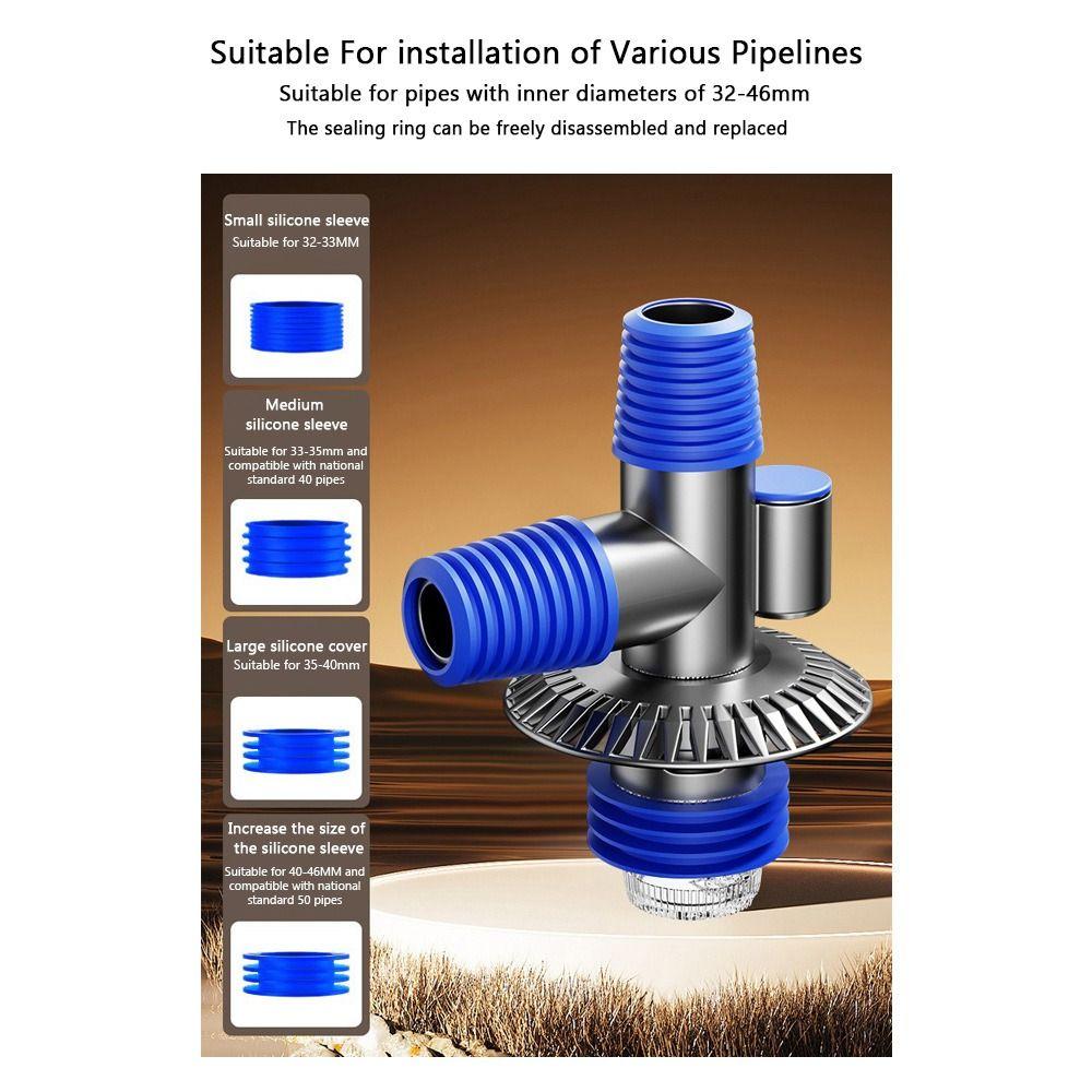 Multi Functional Floor Drain Connector Anti-odor Hose Adapter Washroom Accessories