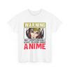 Warning Star Talking About Anime T-Shirt | Otaku Style Shirt | Manga Graphic