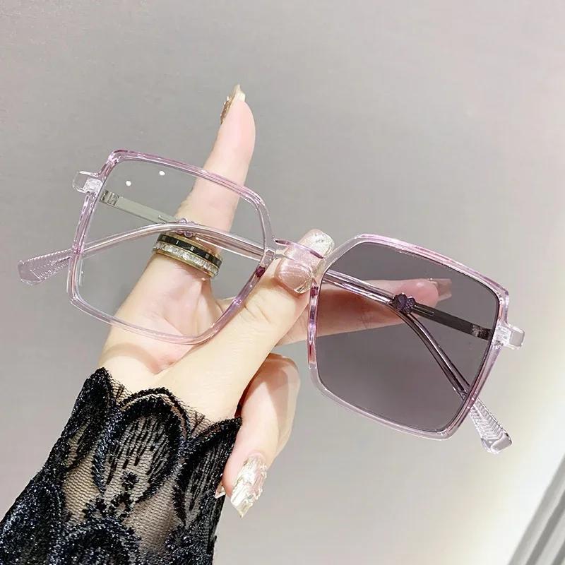 Модные квадратные очки для близи фотохромные трехмерные очки-бабочки для миопии с защитой от синего света, меняющие цвет