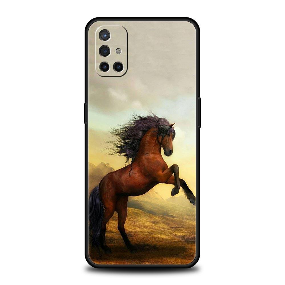 Phone Case For Oneplus 13R 13 12 10T 11 R10 Nord N100 N200 N10 9 9R CE 2 3 Z Pro Lite 5G Soft TPU Cover Animal Horse Fundas Bags